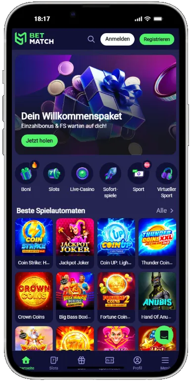 Betmatch Casino Download Mobiele App